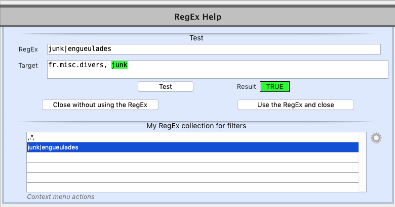 RegEx test