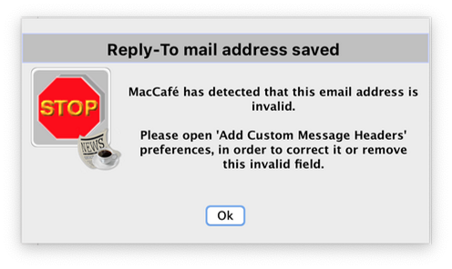 Alert Invalid Reply-To