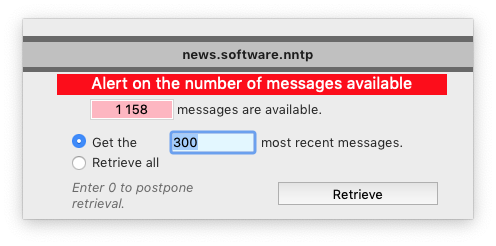 Manual retrieval alert