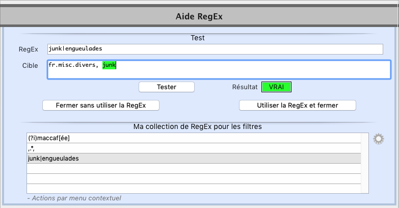 Aide RegEx