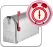 Bouton Relève auto et alarme