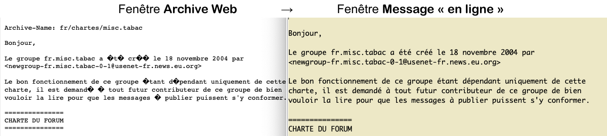 Correction de l'encodage