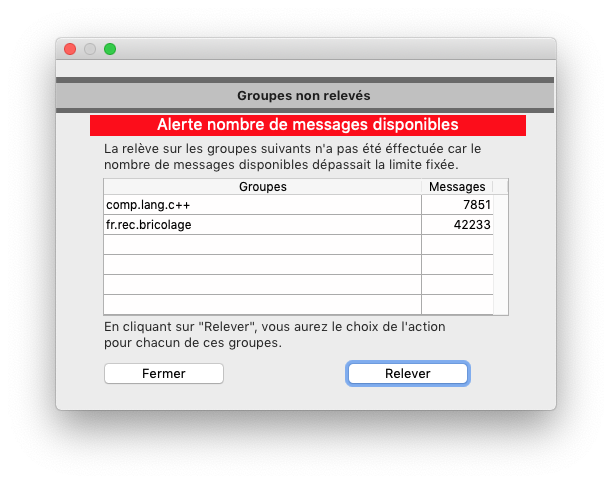 Dialogue liste d'attente