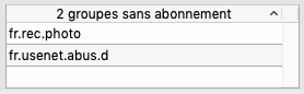 Groupes sans abonnement