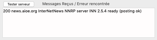 Test serveur sans authentification